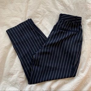Aritizia striped cropped dress pants